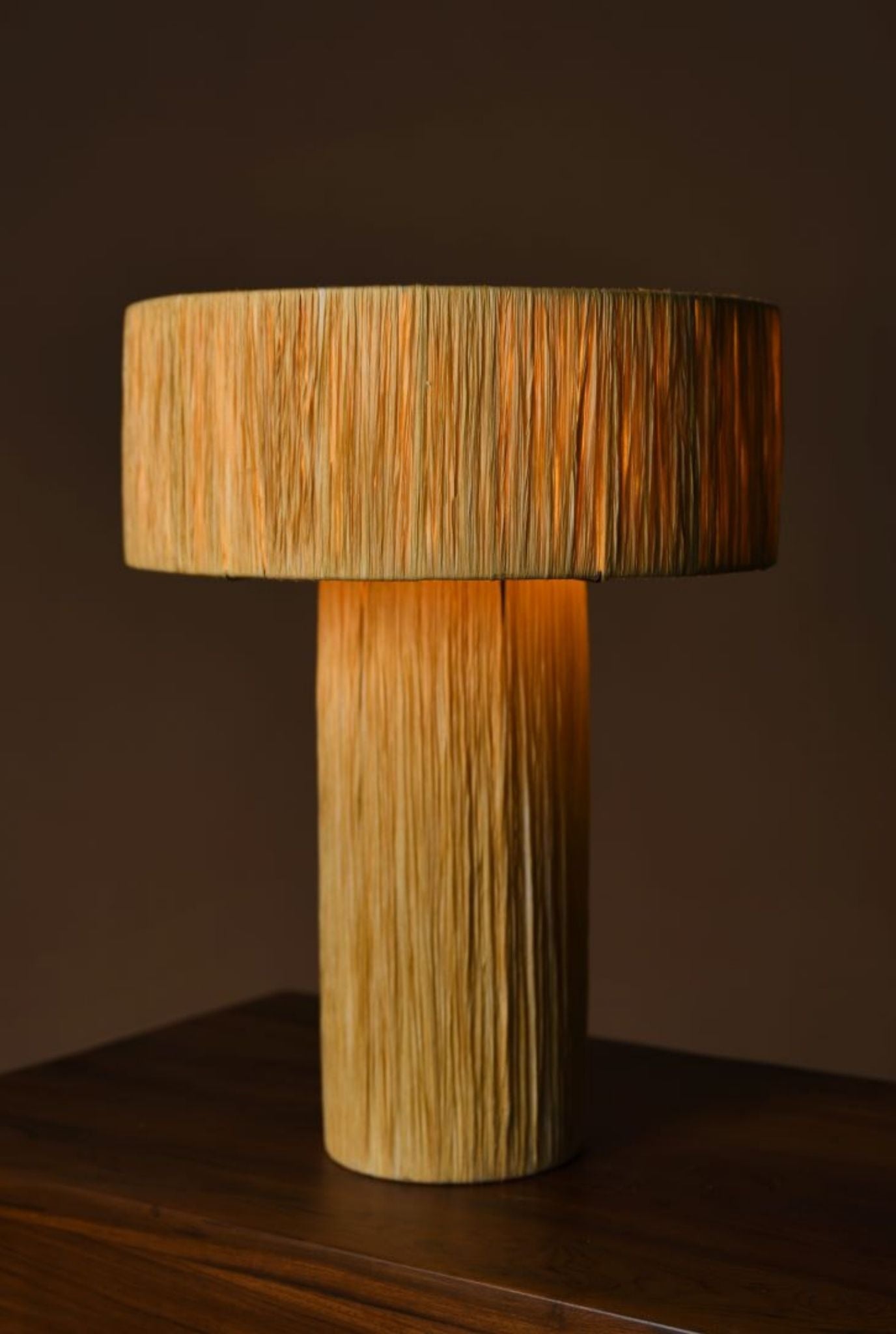 Meluri Rafia Table Lamp (Shipping Only In India)