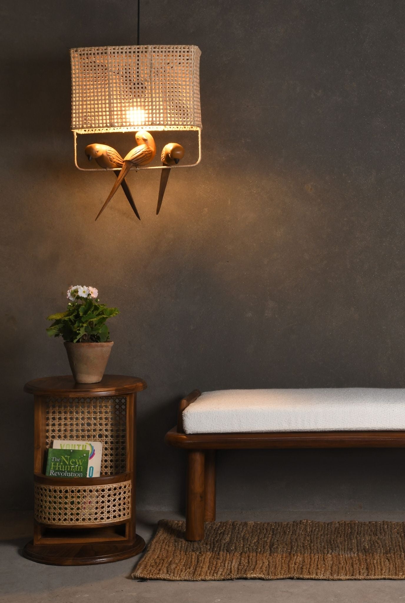 Birdie Cane Pendant Lamp (Shipping Only In India)