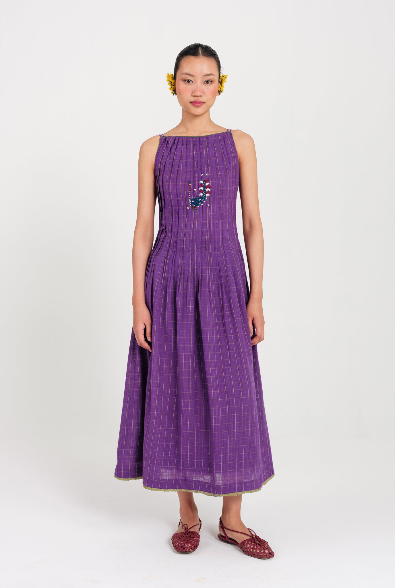 Drift Handloom Pleated Dress