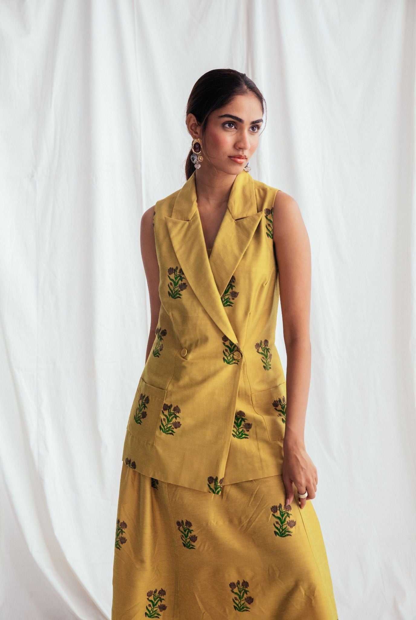 Nimbu Silk Blazer