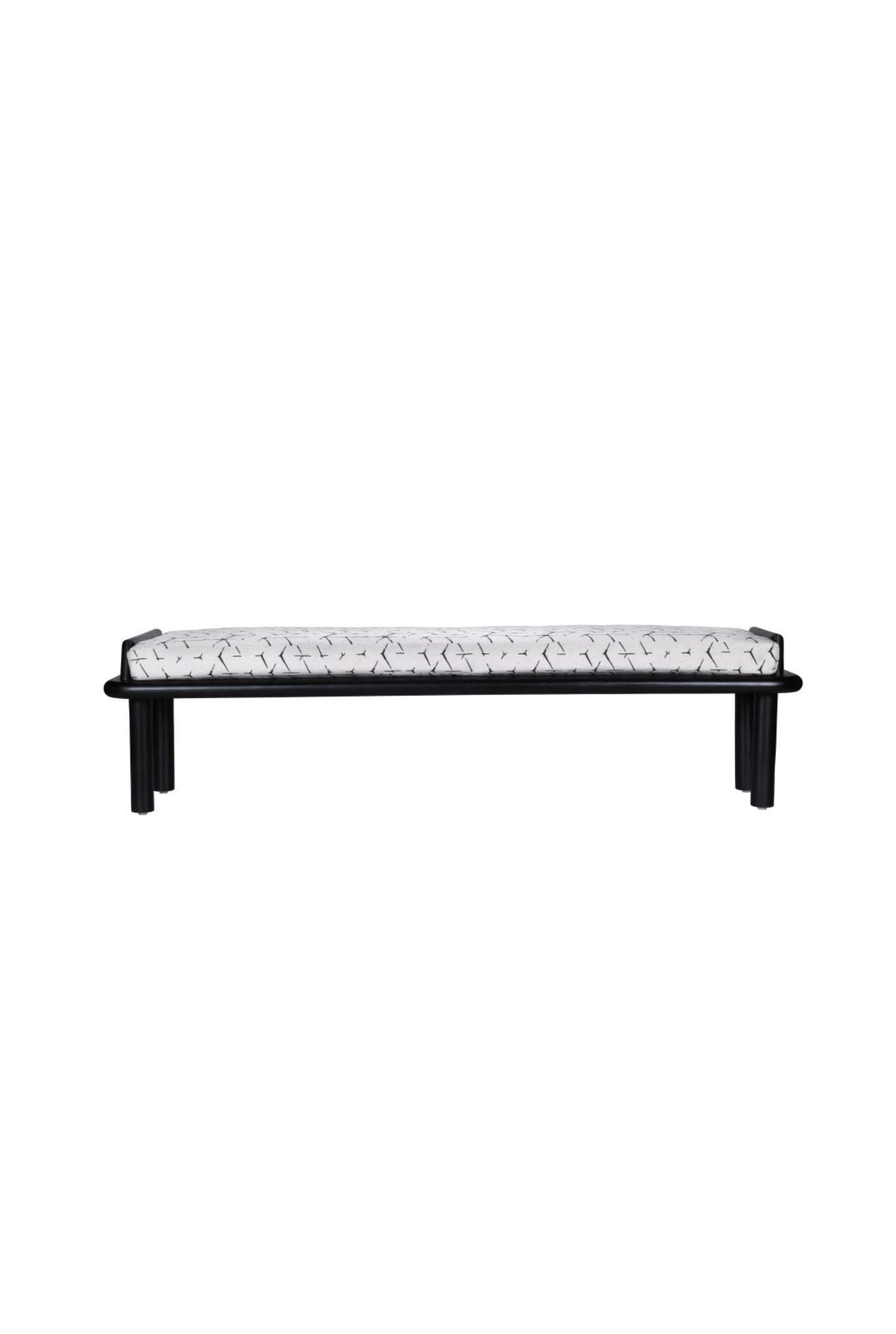 Asiago Teakwood Upholstered Bench (Shipping Only In India)