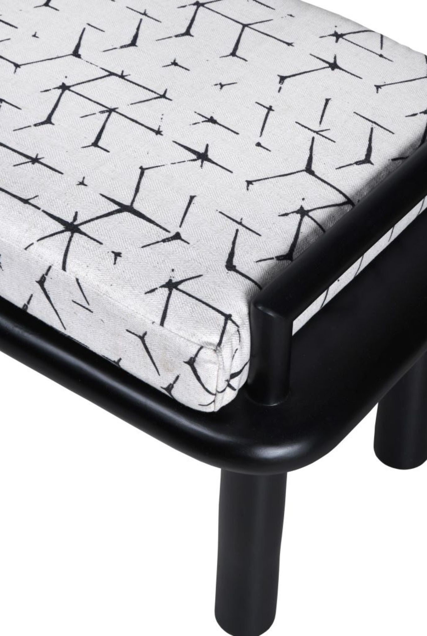 Asiago Teakwood Upholstered Bench (Shipping Only In India)