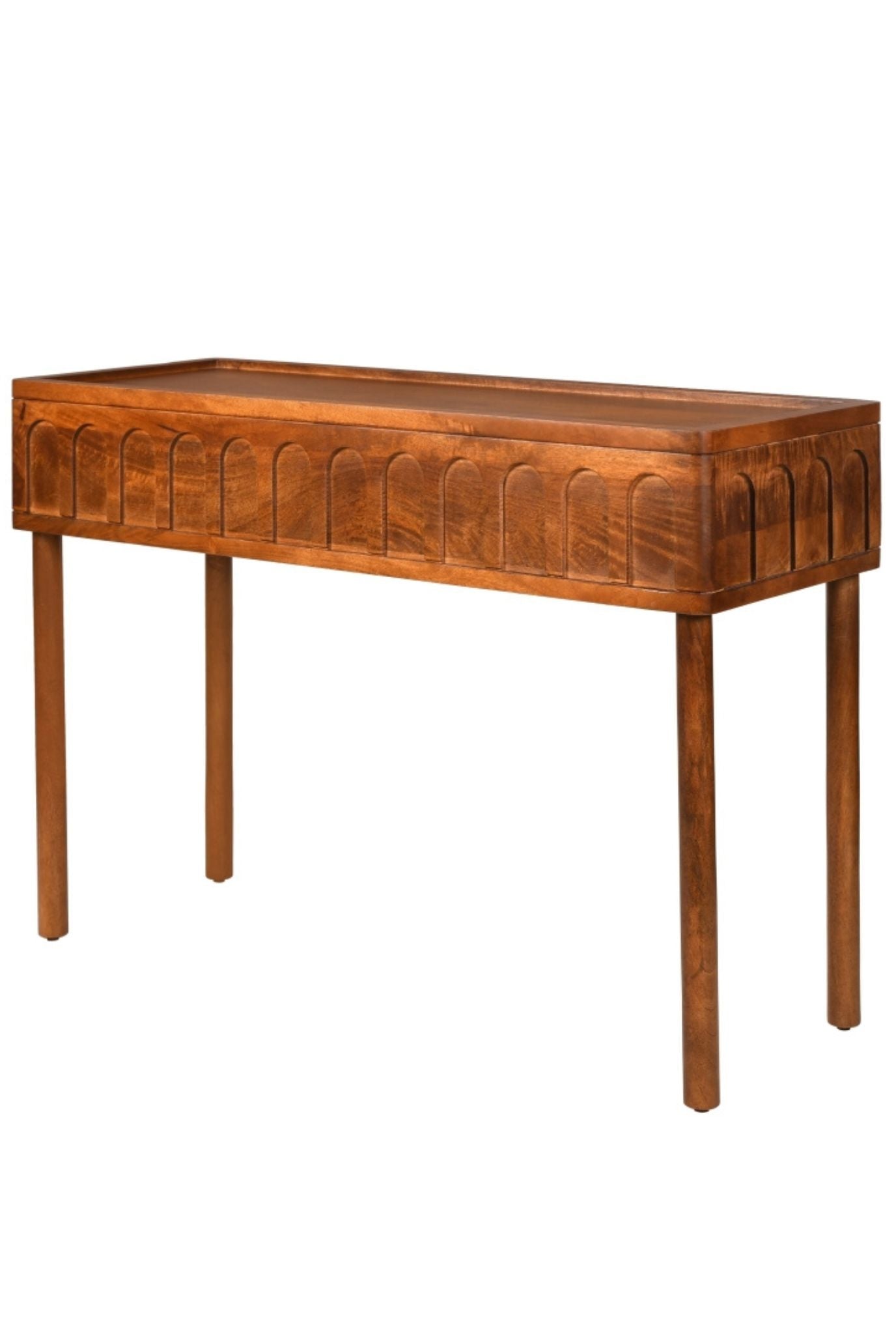 Dome Mango Wood Console Table (Shipping Only In India)