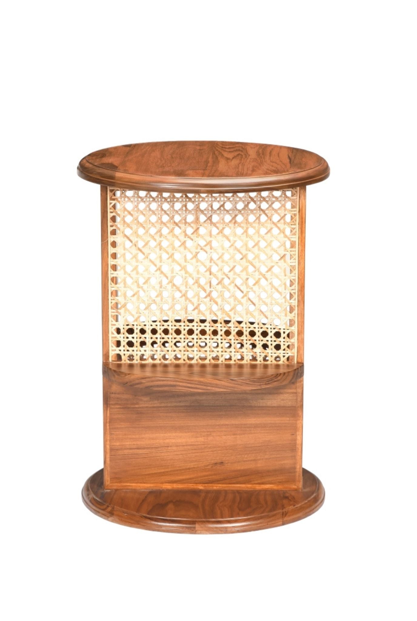 Swivel Teakwood Side Table (Shipping Only In India)