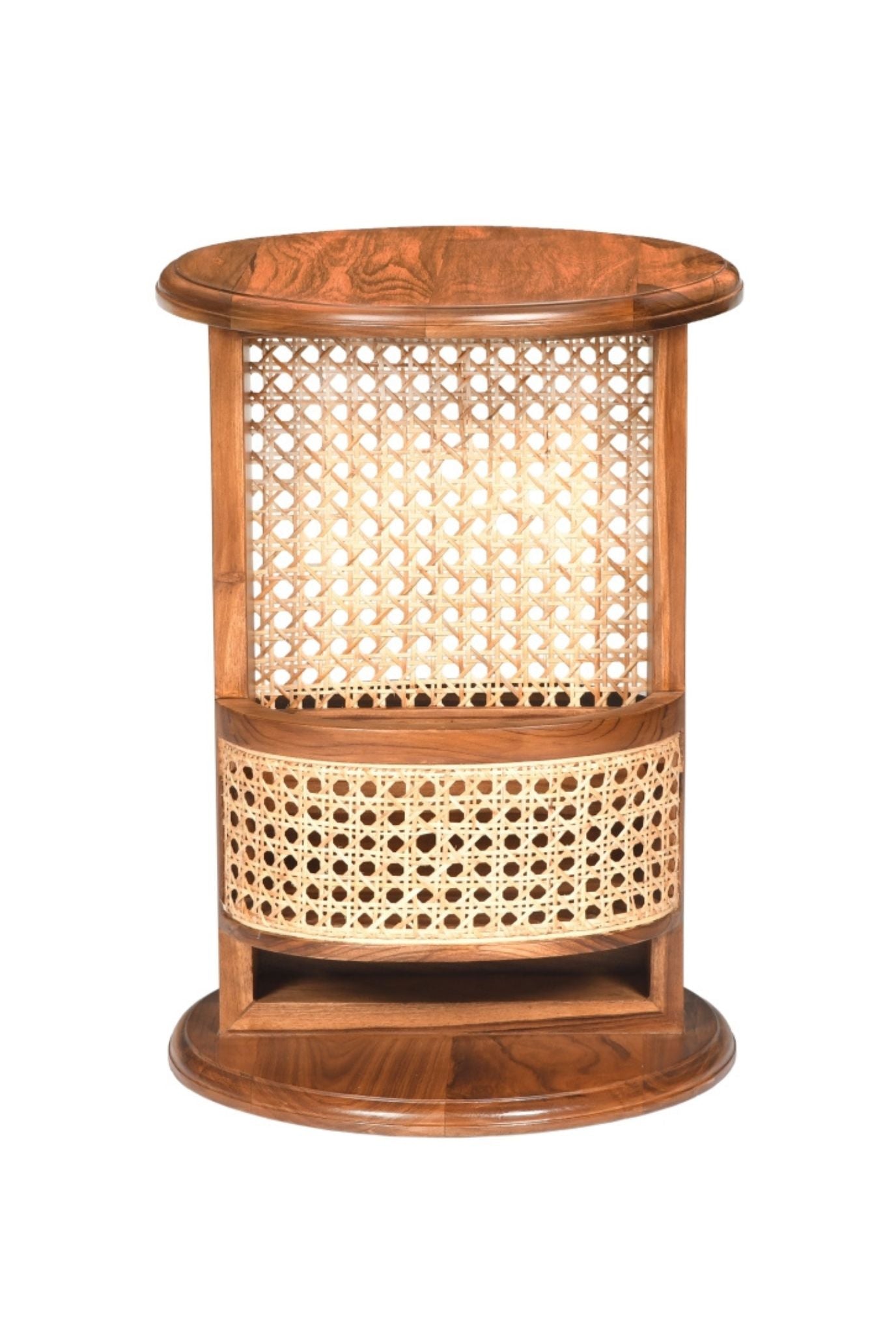 Swivel Teakwood Side Table (Shipping Only In India)
