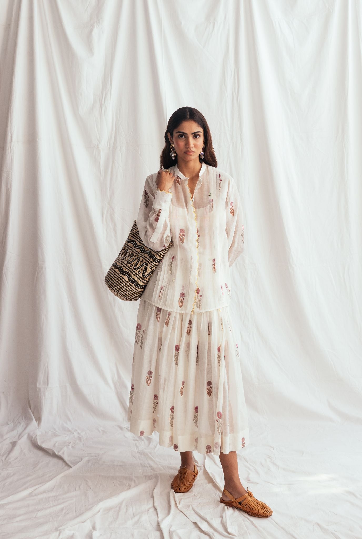 Kulfi Pleated Skirt