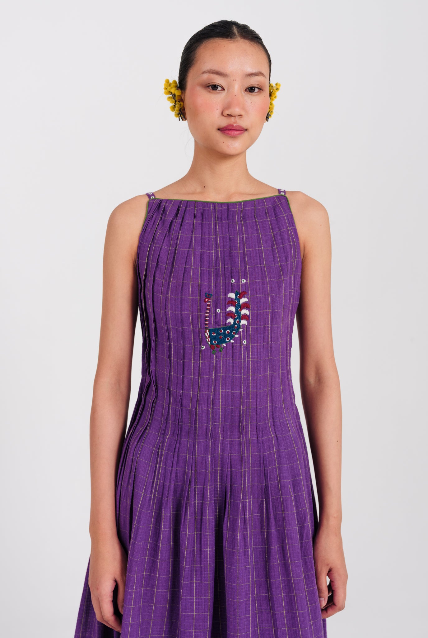 Drift Handloom Pleated Dress