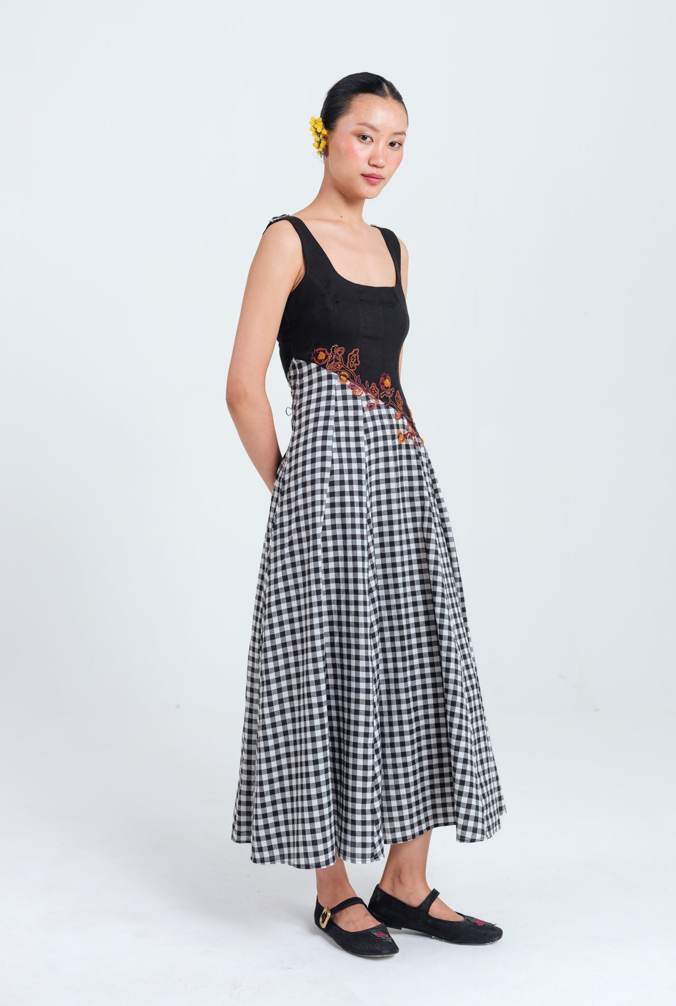 Groove Handloom Panelled Dress
