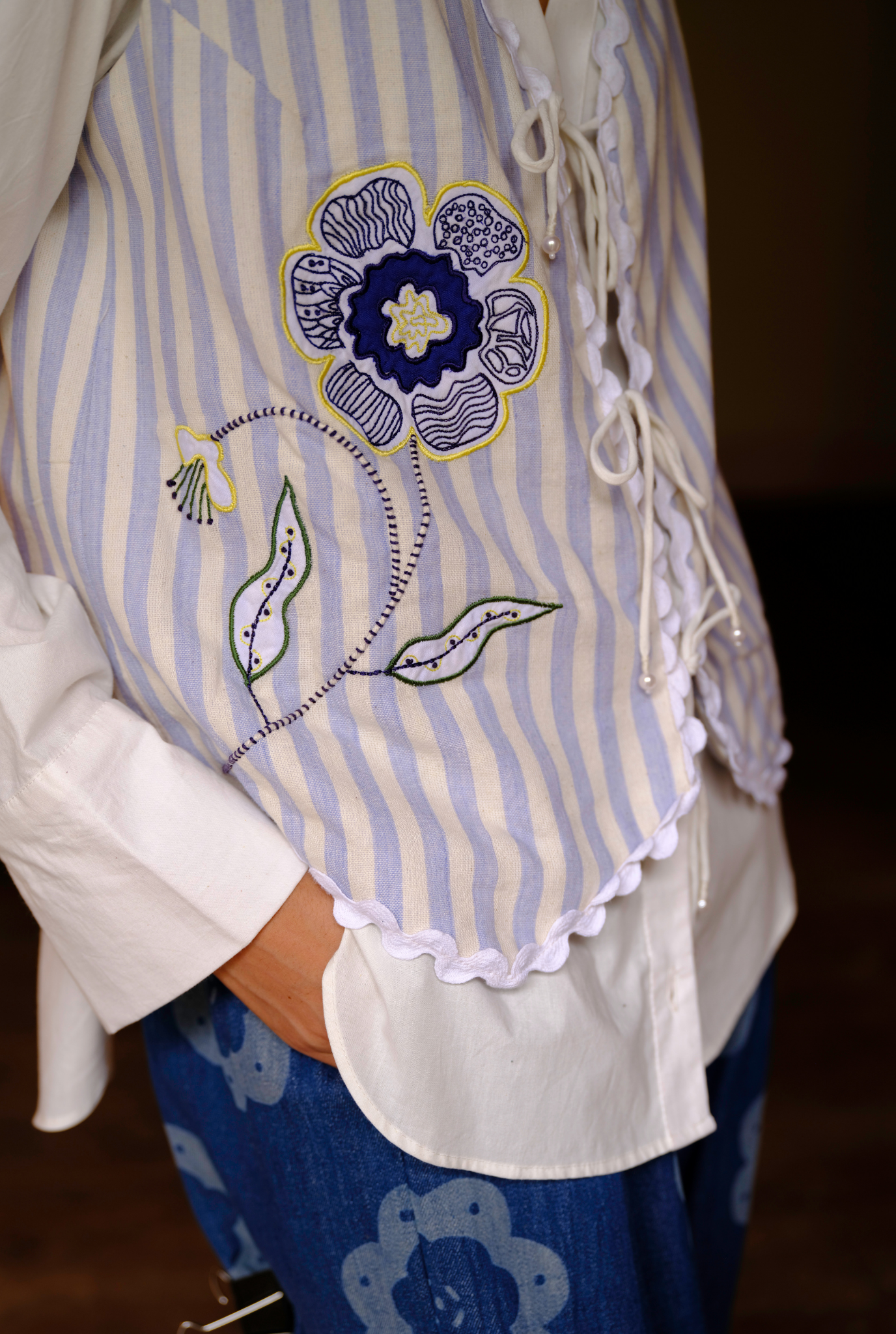 Rosella Handwoven Waistcoat and Shirt Set
