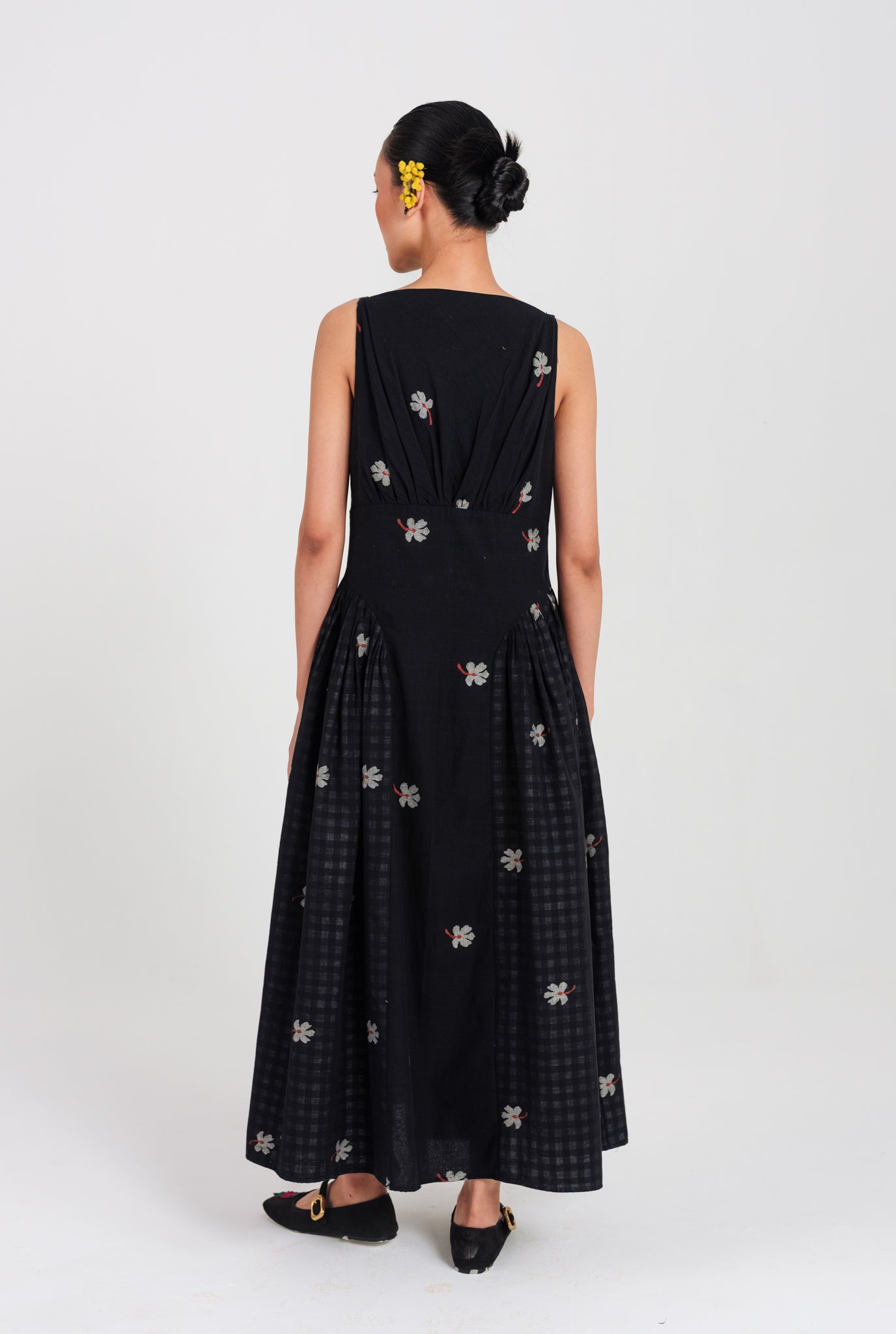 Leap Jamdani Panel Dress