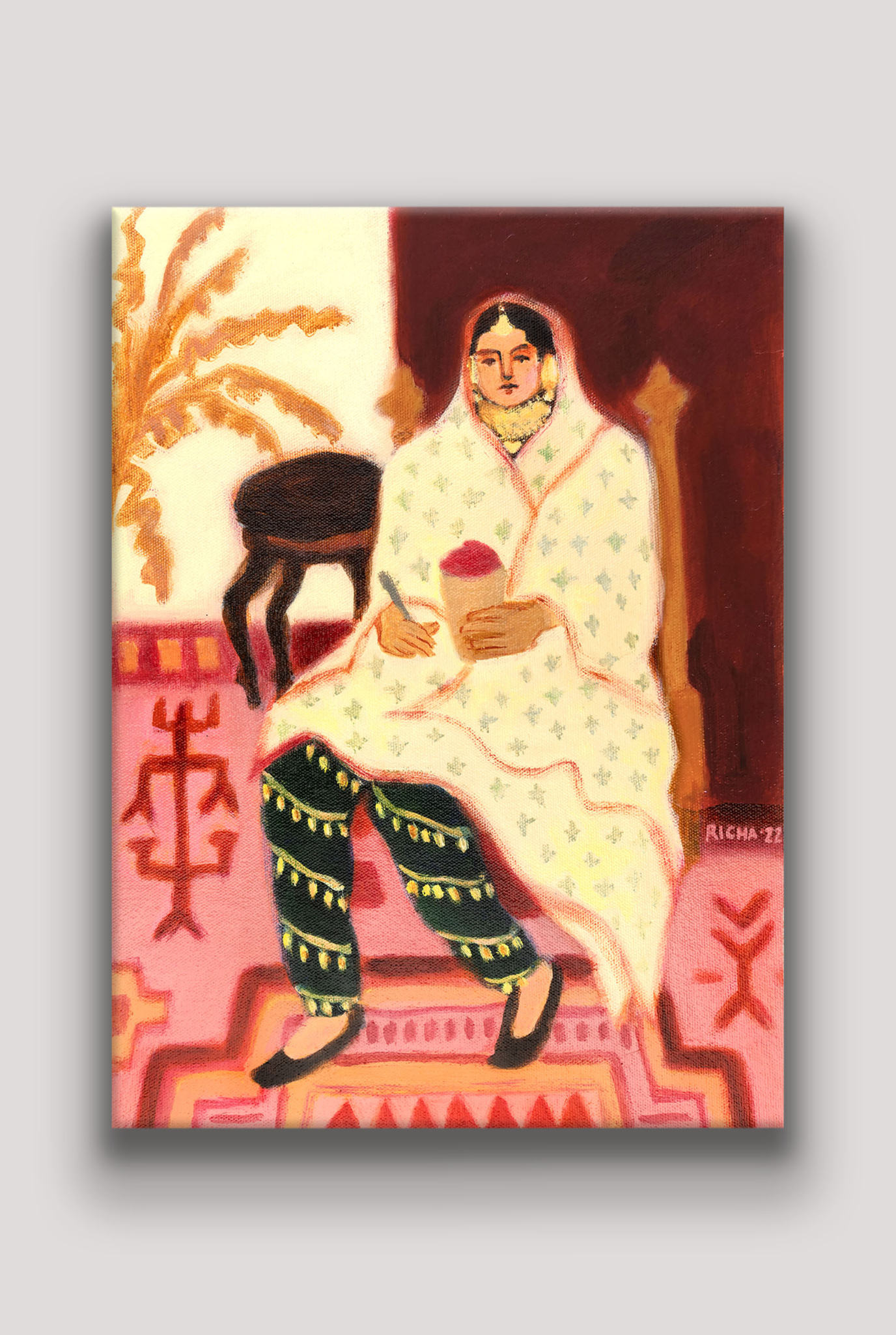 Vintage Punjabi Lady Art Print