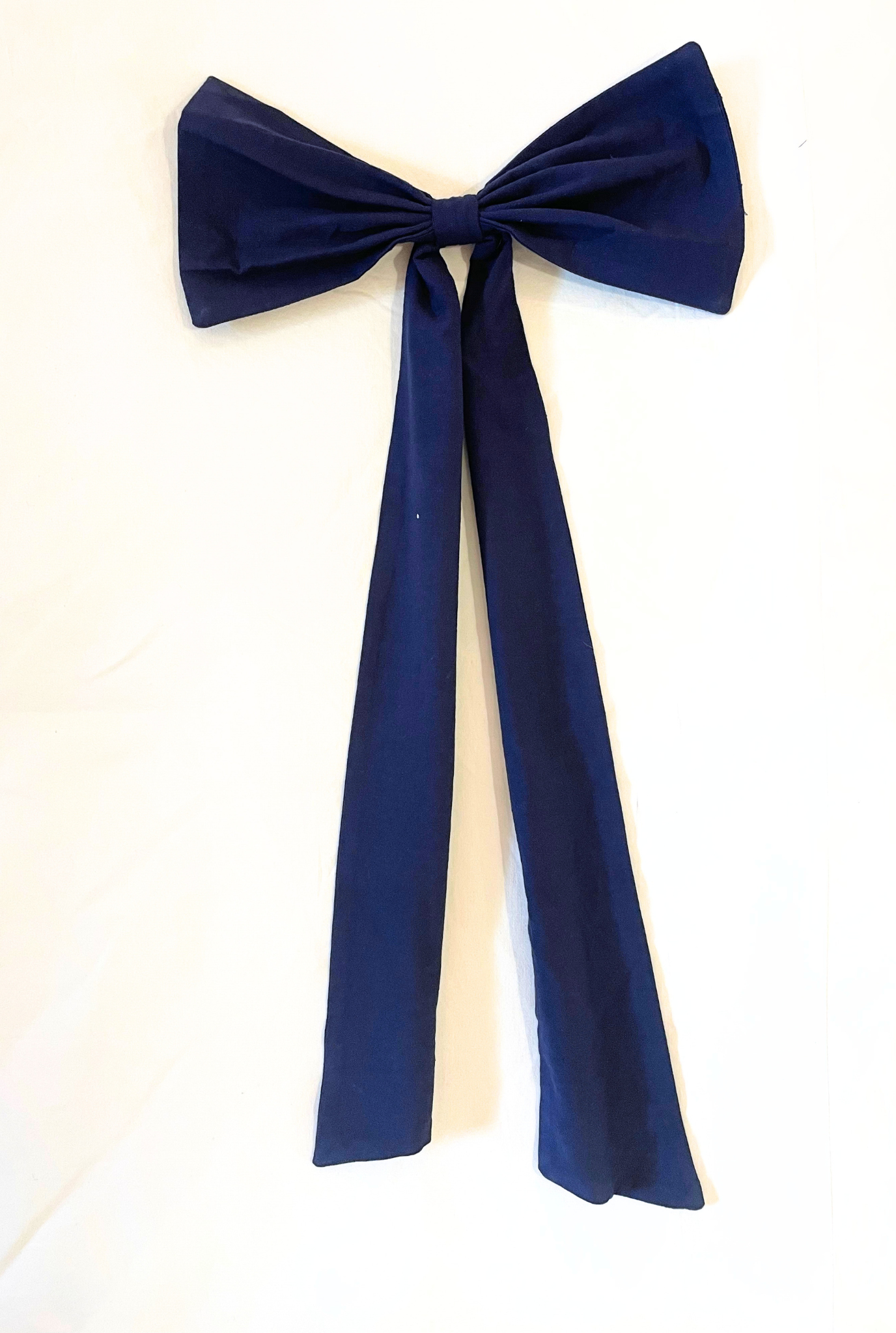 Indigo Bow Tie-Up Scrunchie