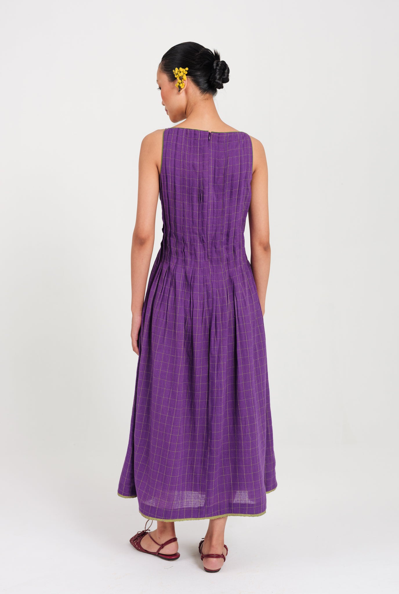 Drift Handloom Pleated Dress