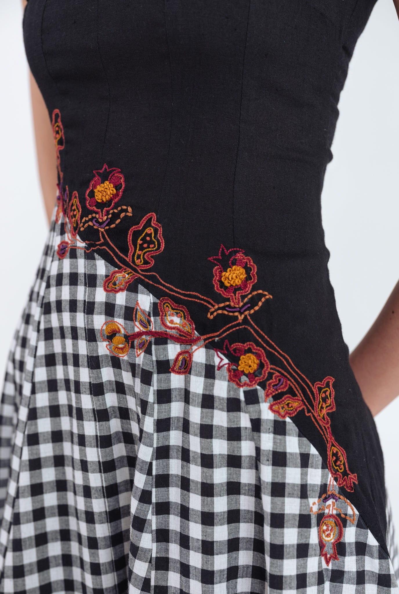 Groove Handloom Panelled Dress