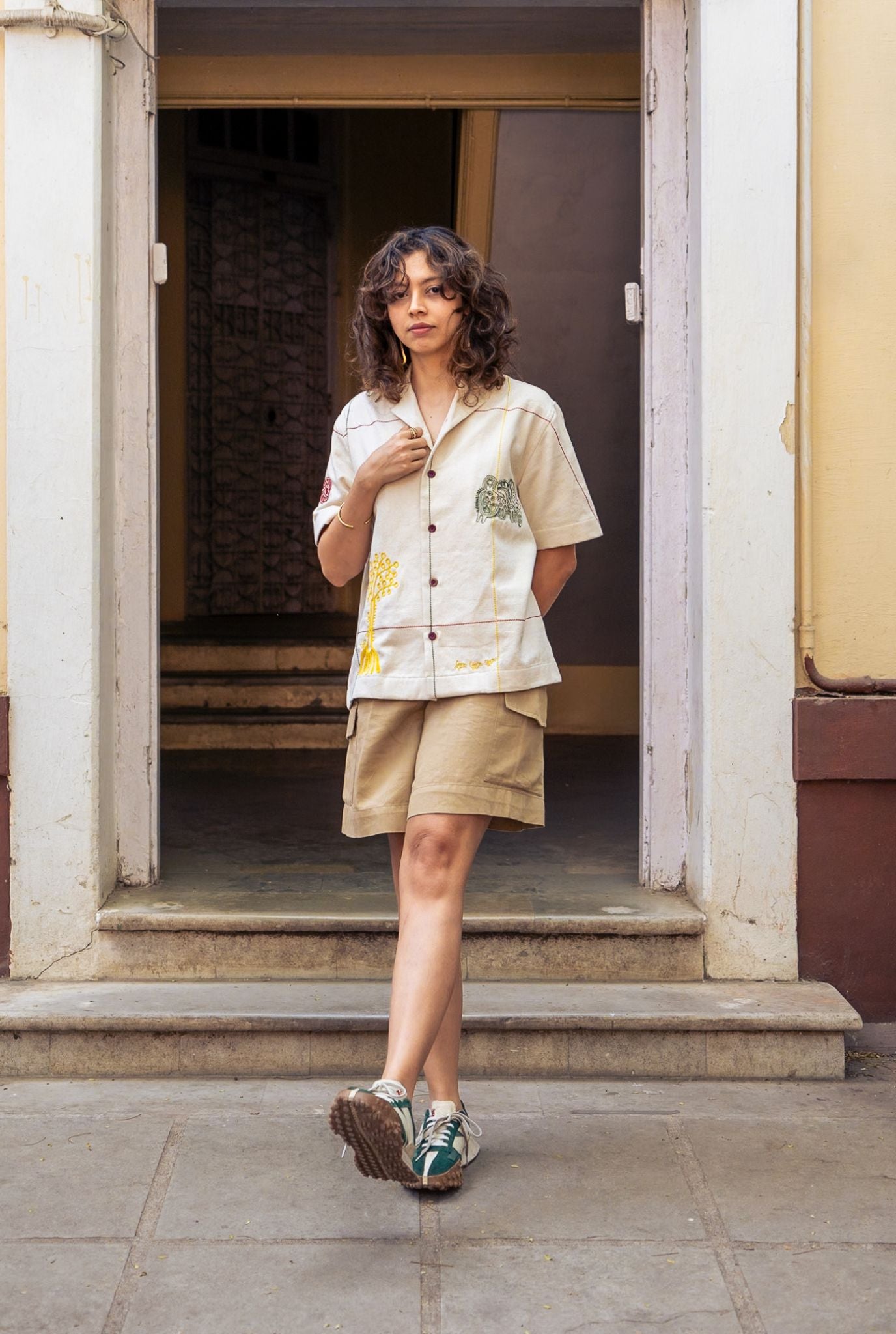 Kaju Handloom Denim Unisex Shirt