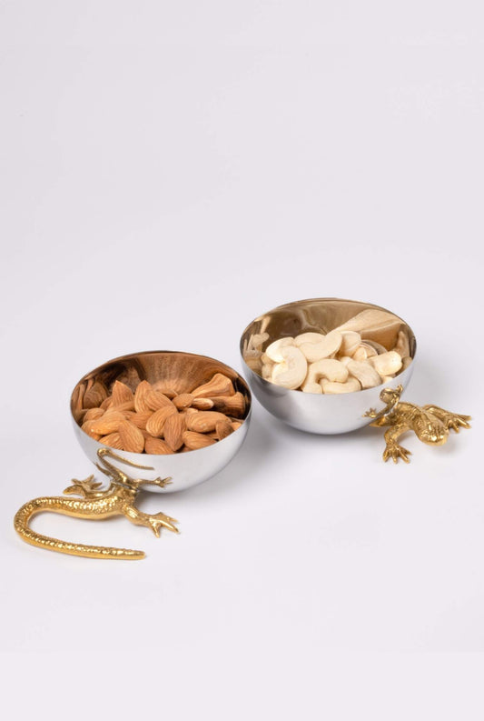 Gecko Nut Bowls-Set of 2