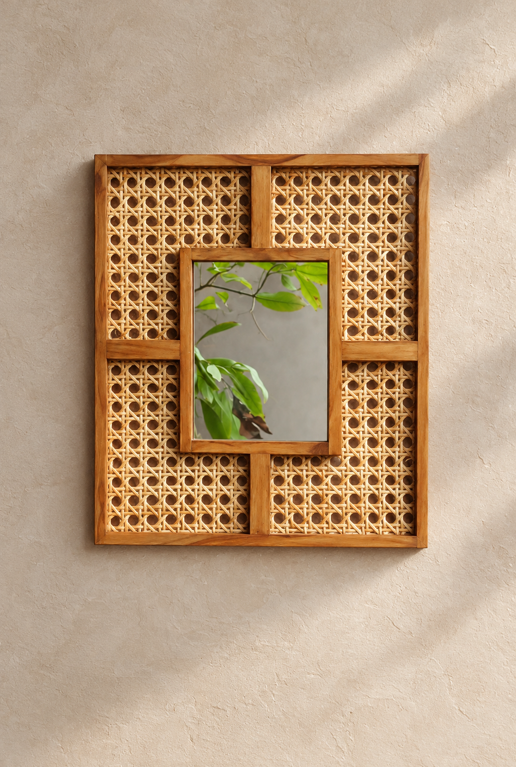 Cane Wall Mirror