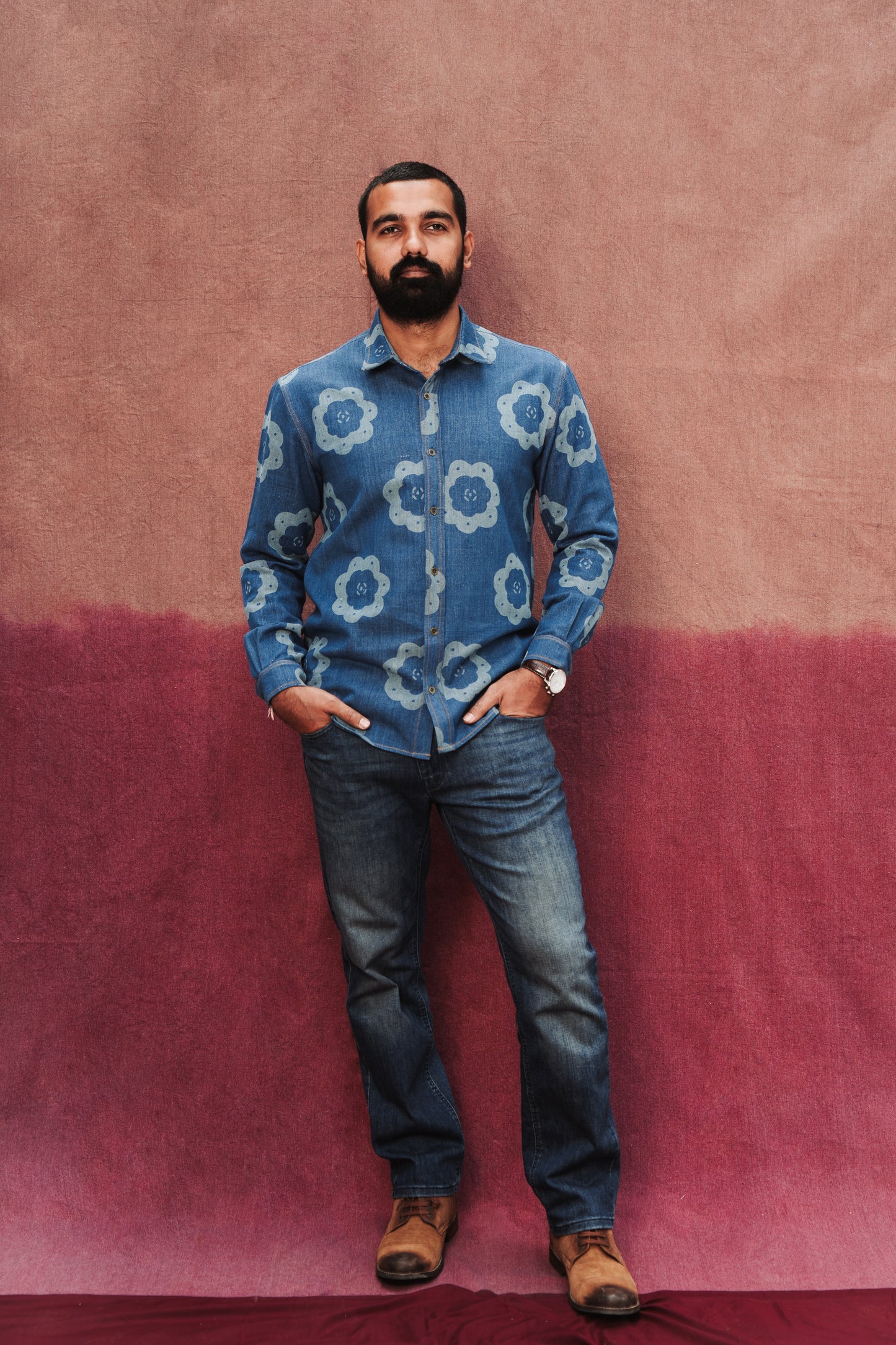 Caraway Handloom Denim Shirt
