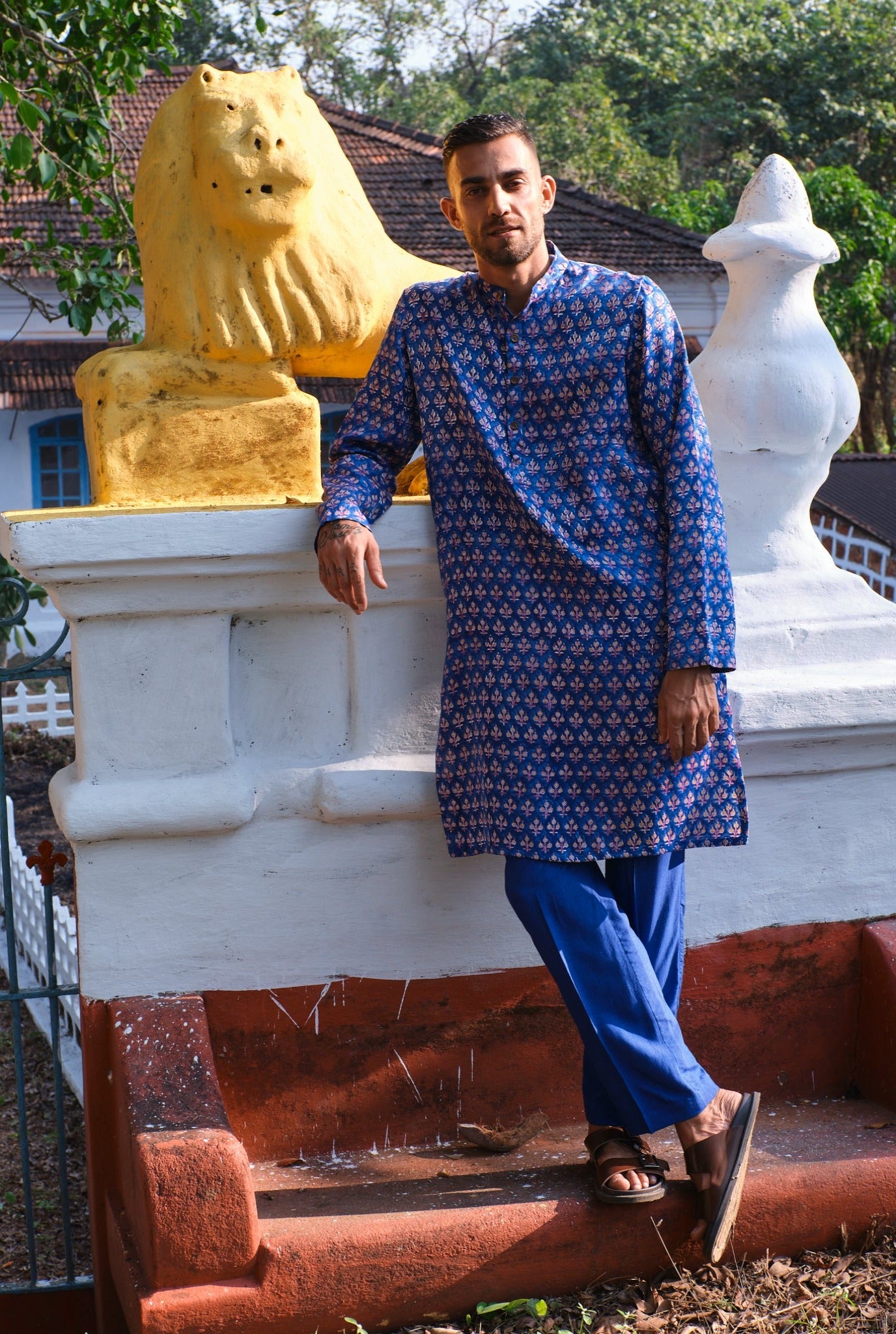 Anjeer Silk Kurta Set