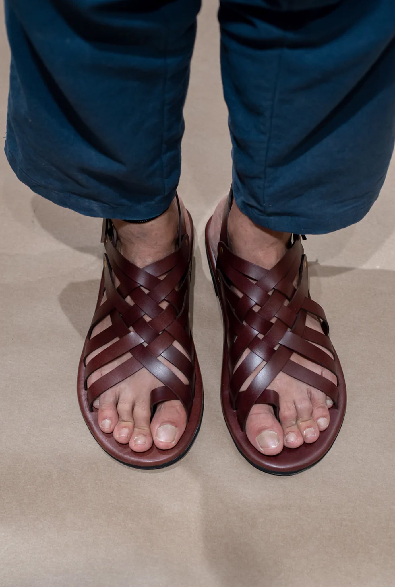 All-Strap Leather Unisex Sandals