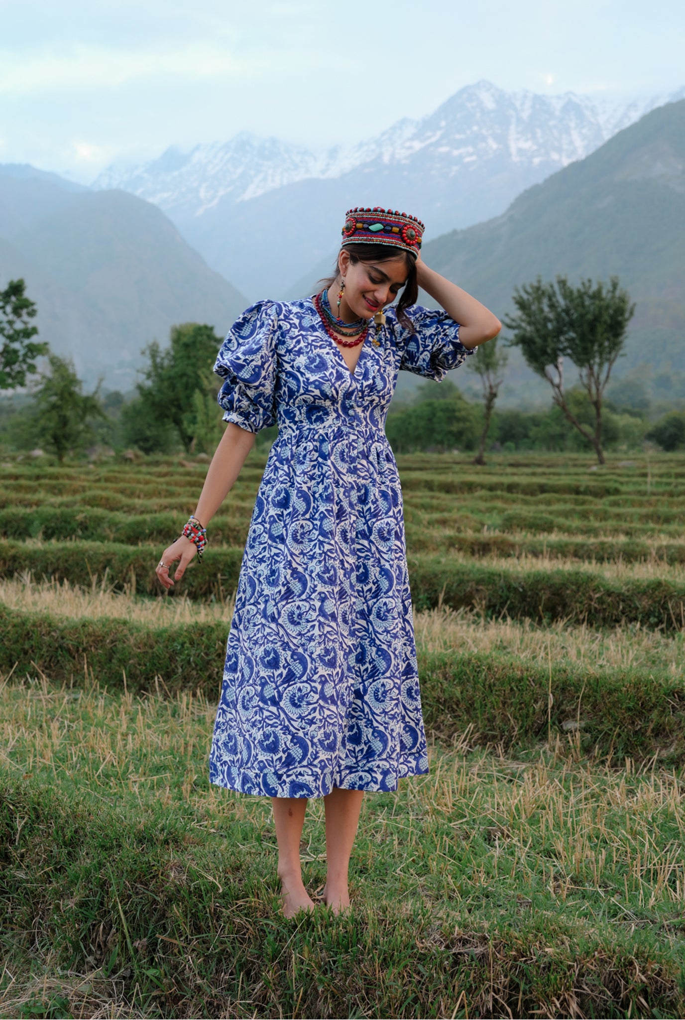 blue-handcrafted-floral-print-jodi-womenswear-dress