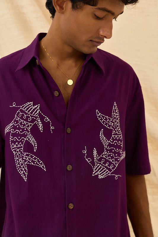 Morni Handloom Boxy Fit Shirt