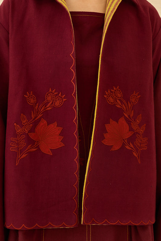 Kuhu Handloom Reversible Jacket