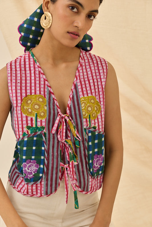 Lali Multiprint Waistcoat