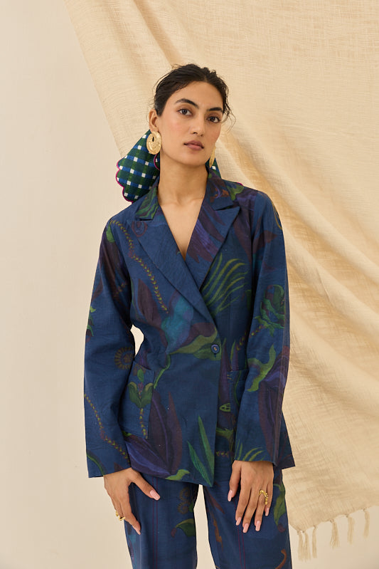 Tara Blazer Set With Corsage