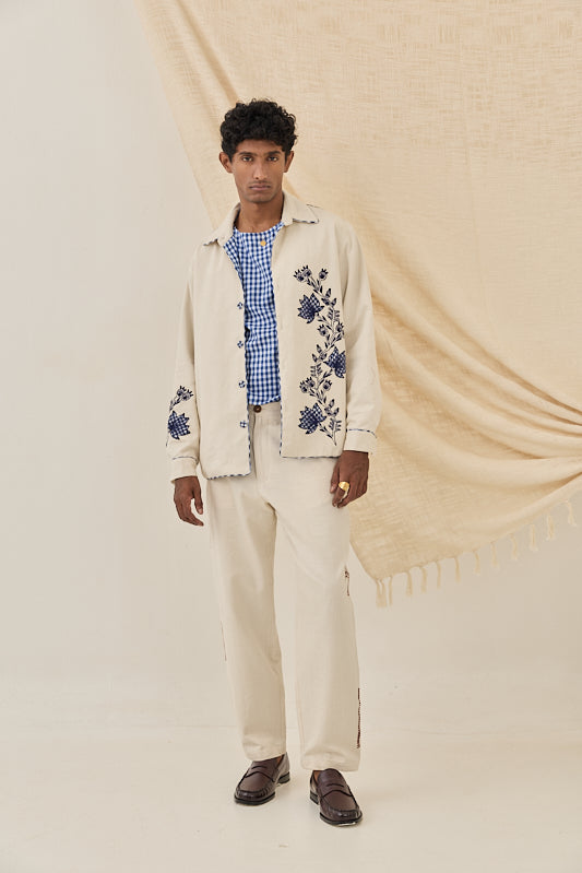 Saras Handloom Denim Jacket