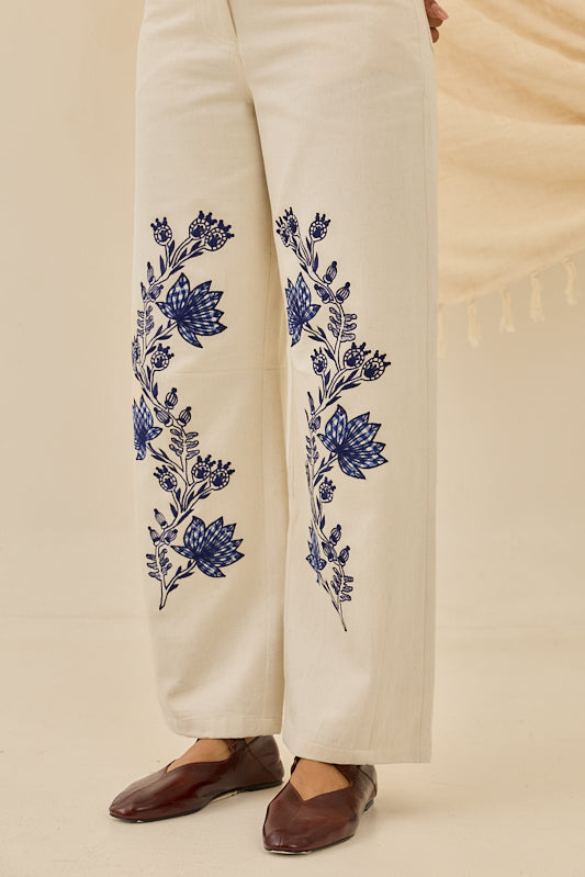 Saras Handloom Denim Trousers