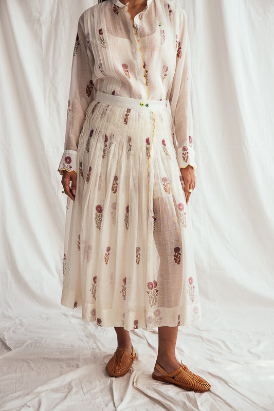 Kulfi Pleated Skirt