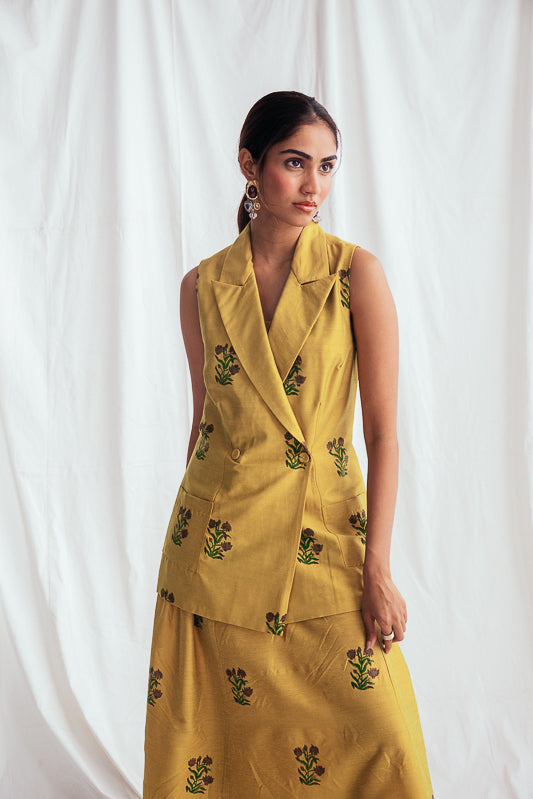 Nimbu Silk Blazer