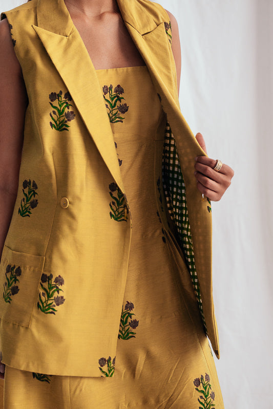 Nimbu Silk Blazer