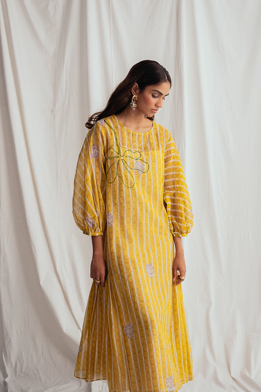 Dhoop Peasant Dress