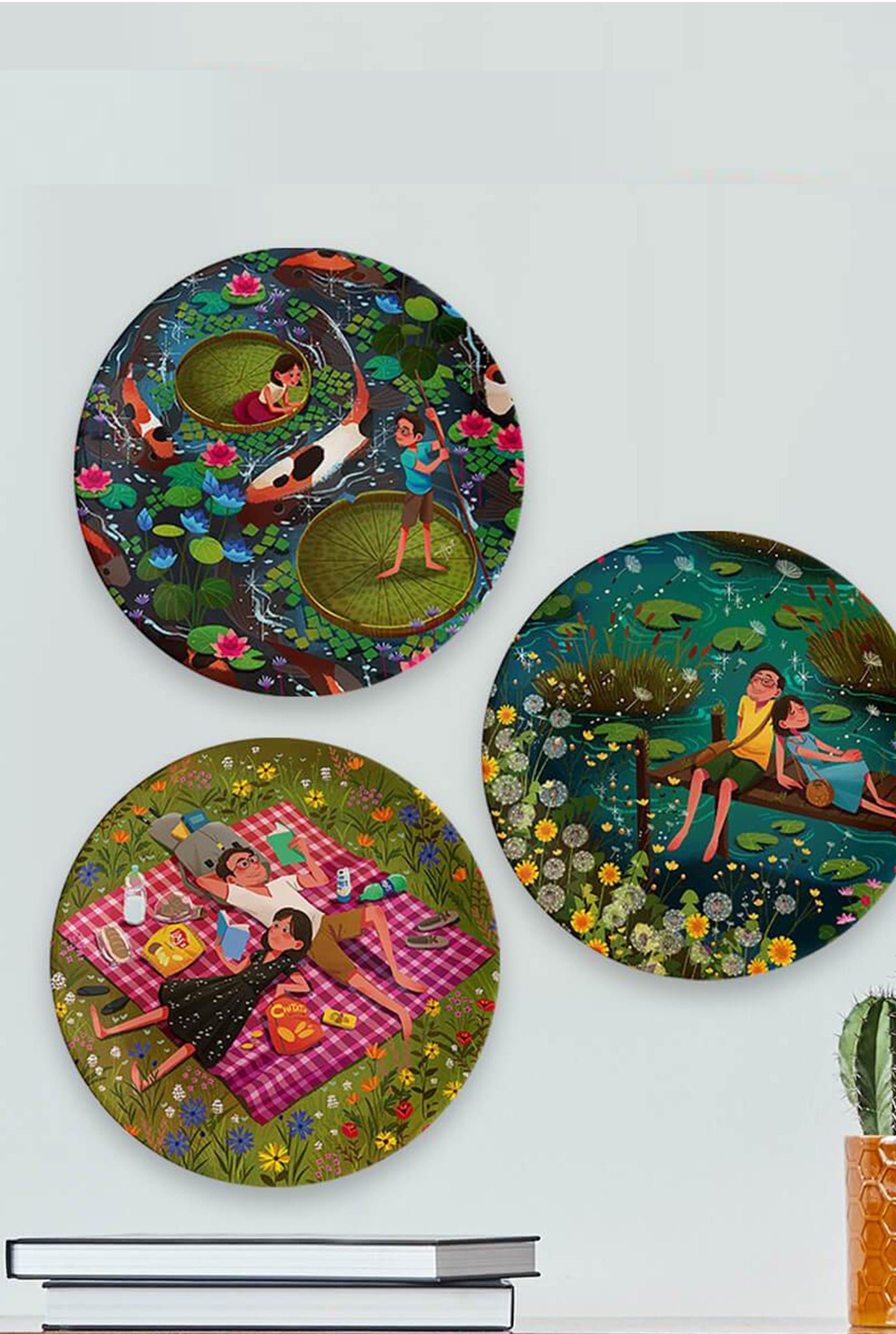 Moments Of Love (Decor Plate Set Of 3 )