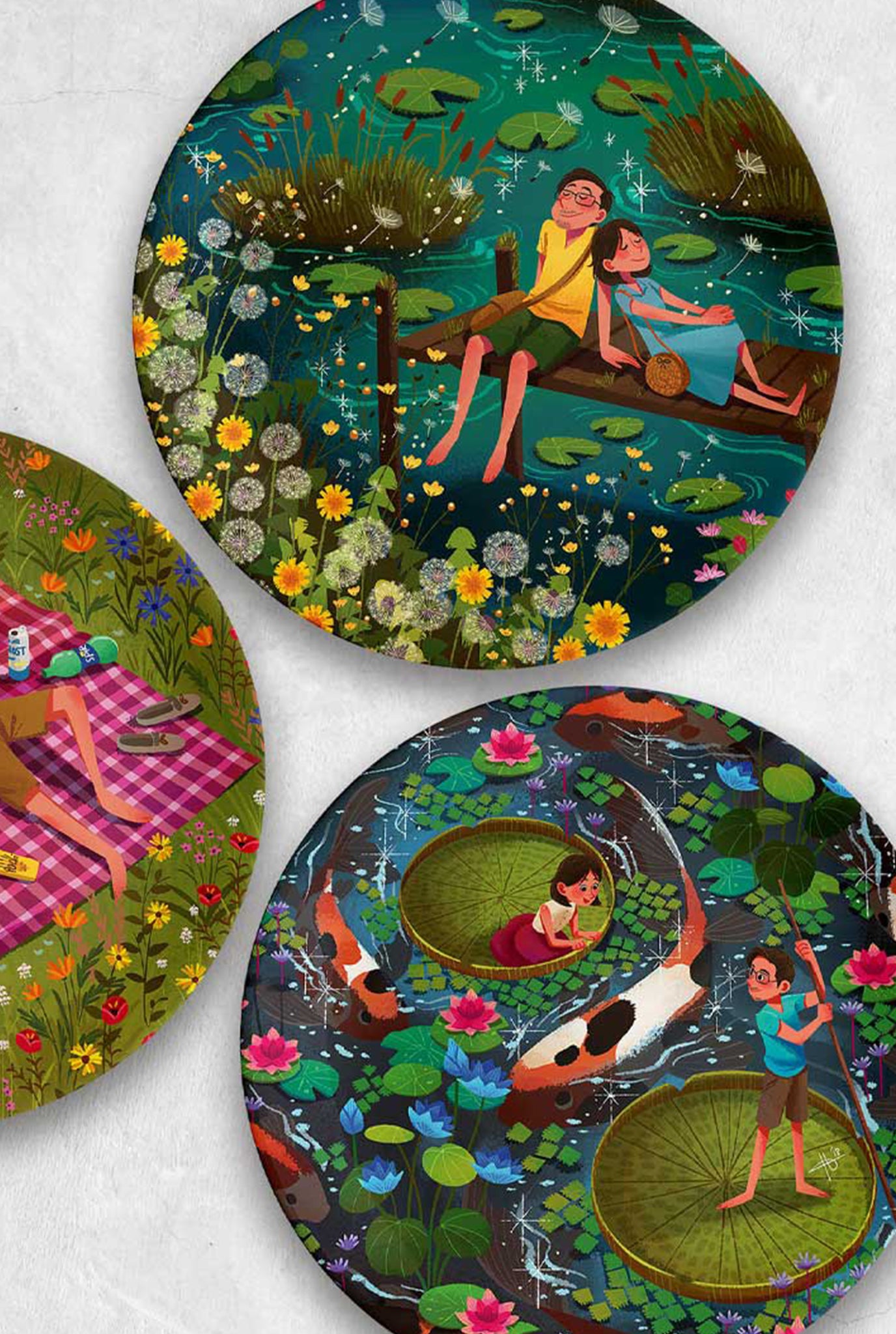 Moments Of Love (Decor Plate Set Of 3 )