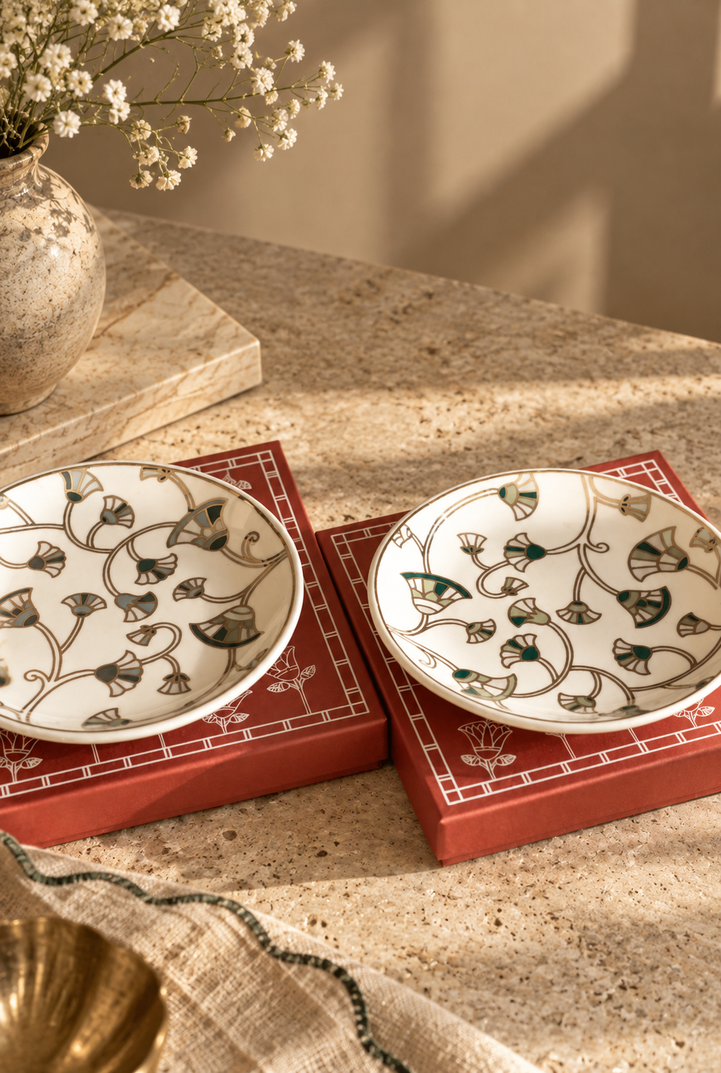 The Green Egyptian Lotus Plate
