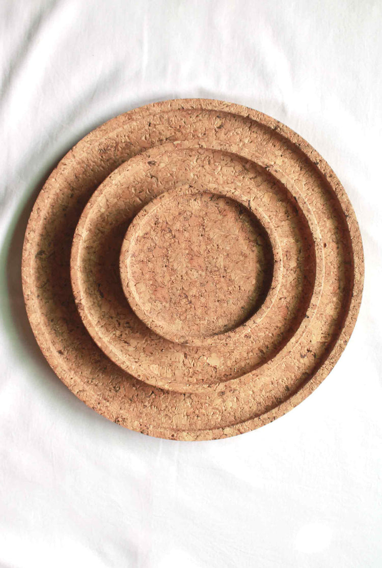tray- set of 3-cork-biodegradable-durable-sustainable