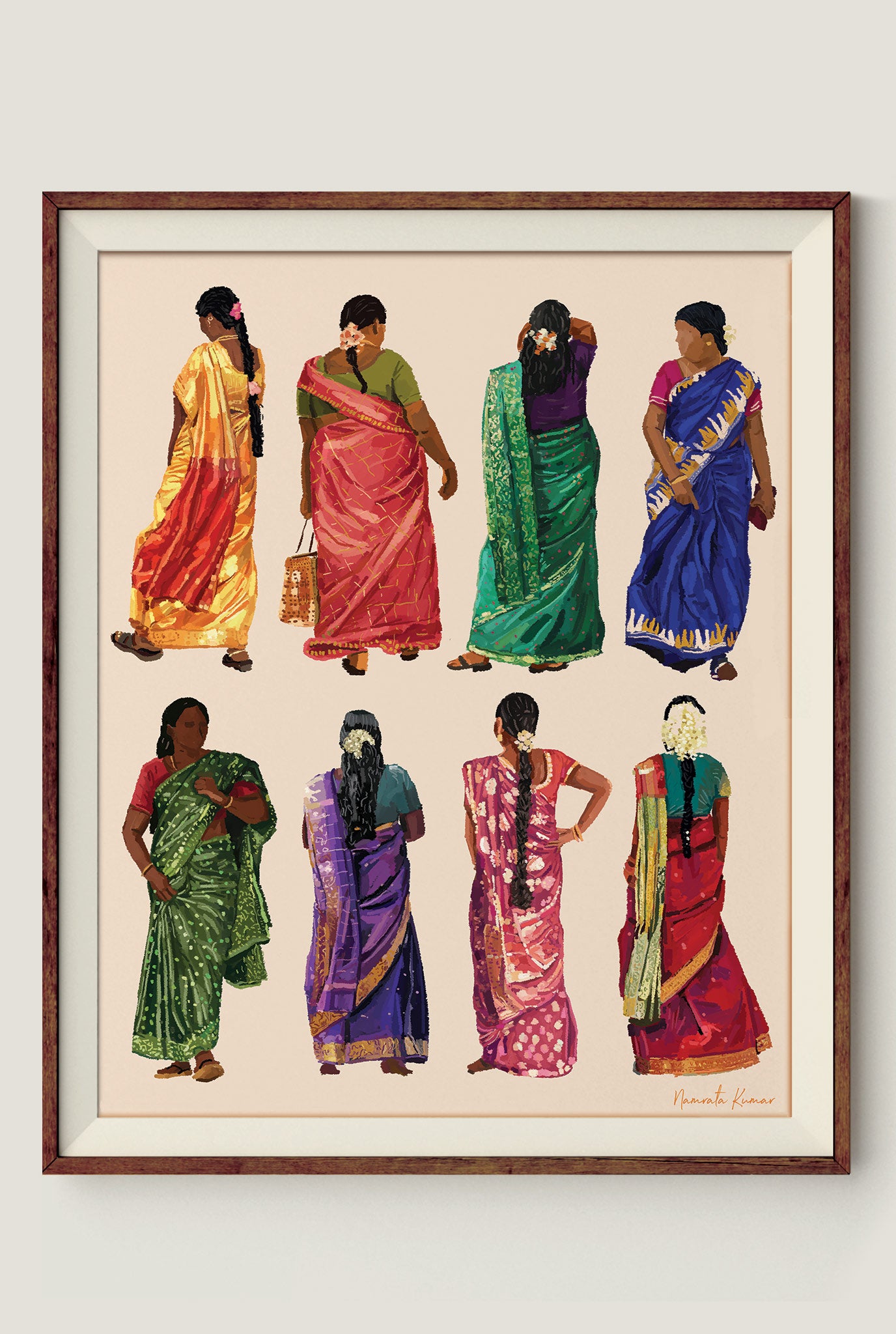 Saris Of The South 3 Art Print