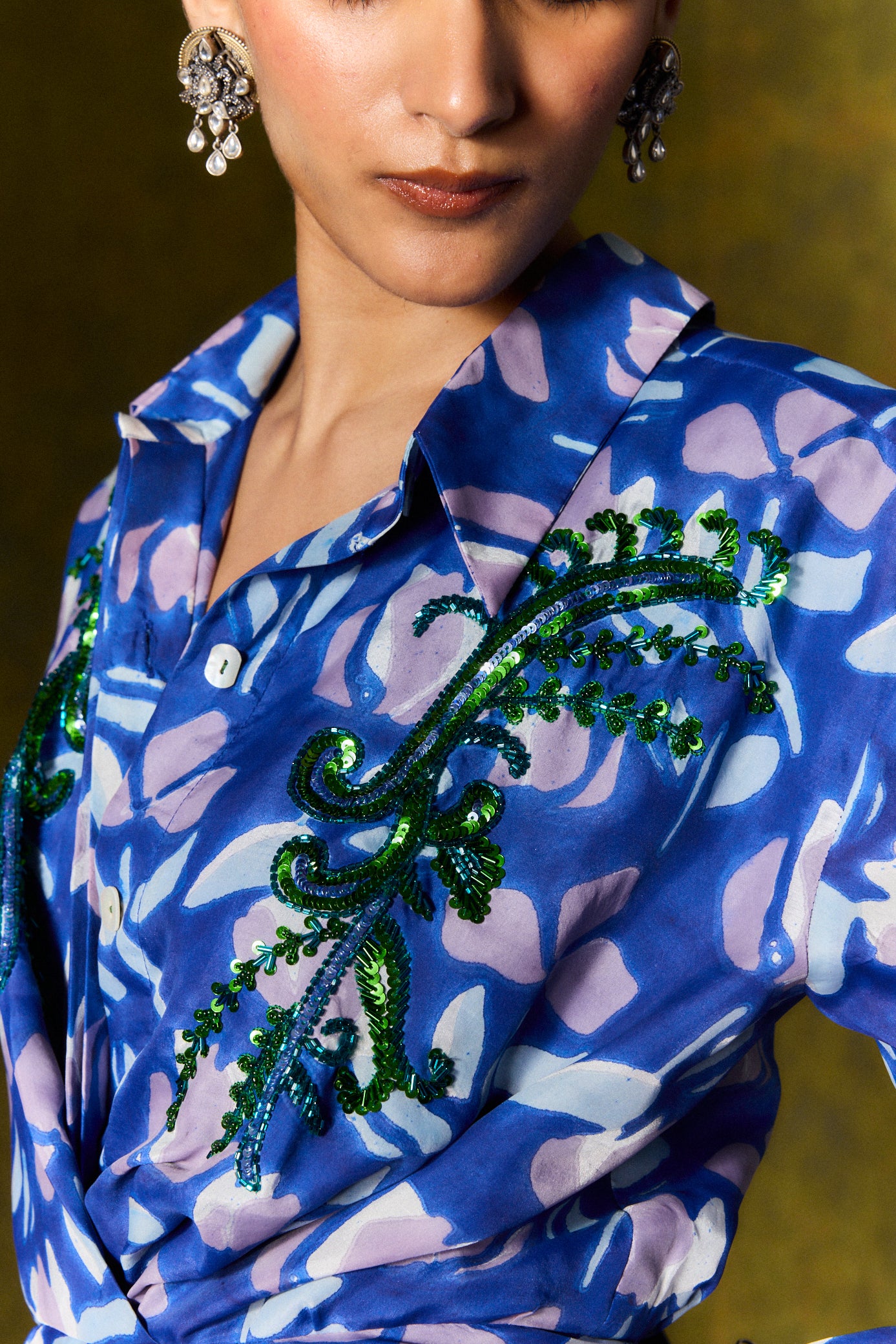 Neelam Silk Shirt Dress