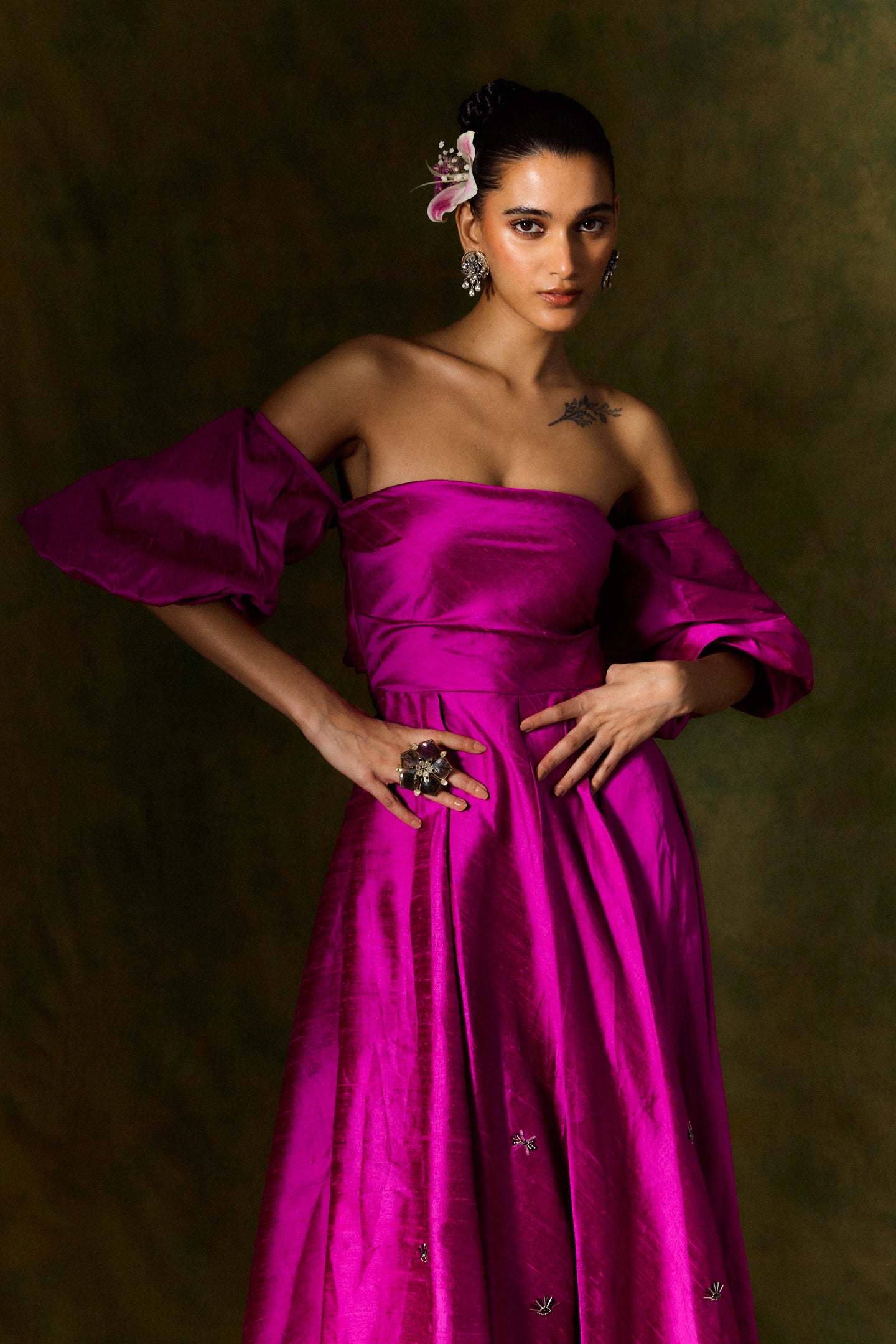 Surahi Silk Dress – JODI
