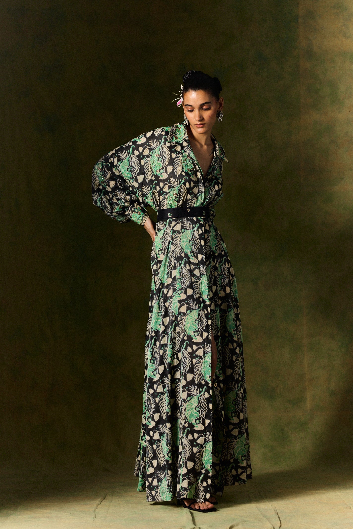 Gulsher Silk Shirt Dress