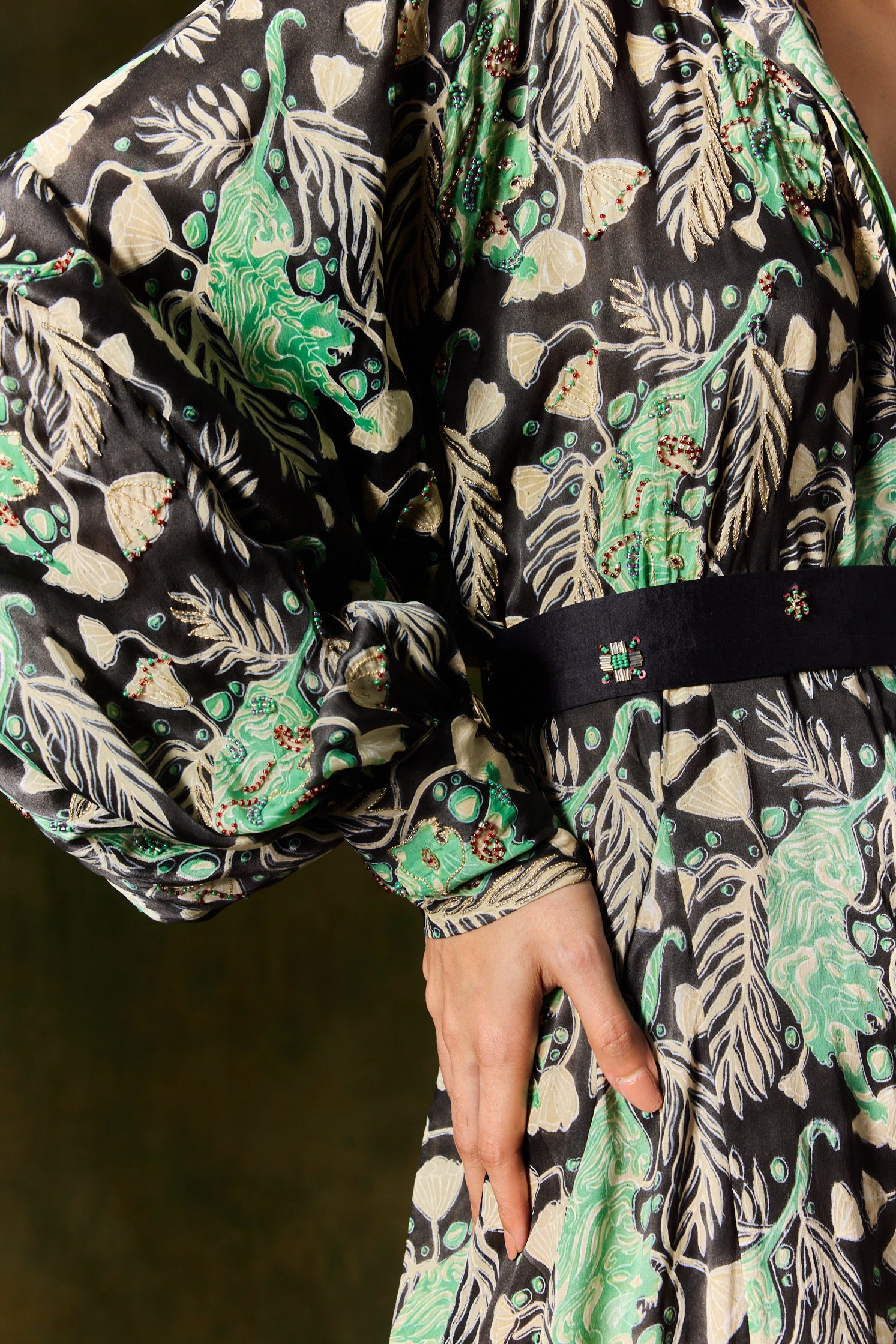 Gulsher Silk Shirt Dress