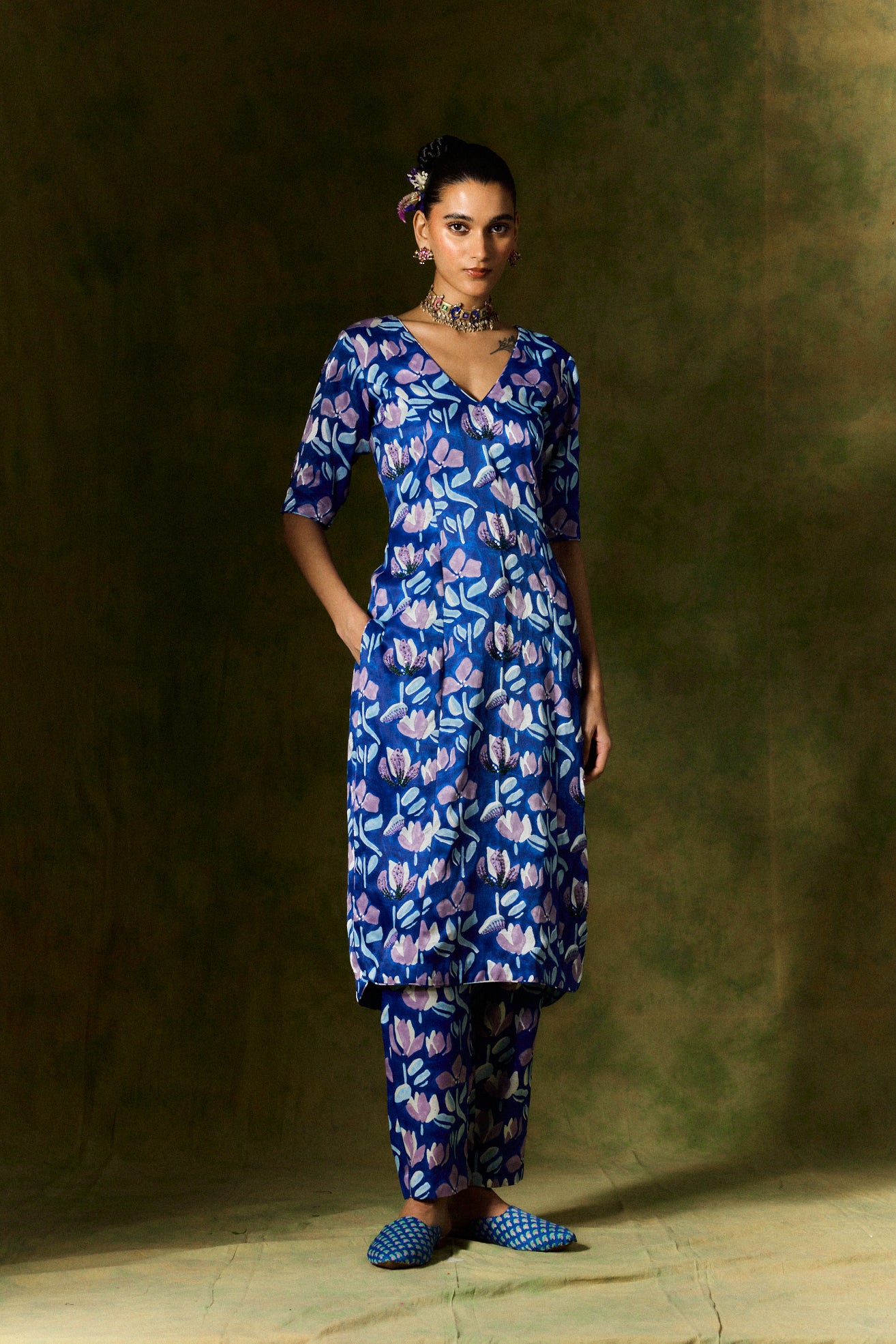 Neelam Silk Kurta Set + Dupatta