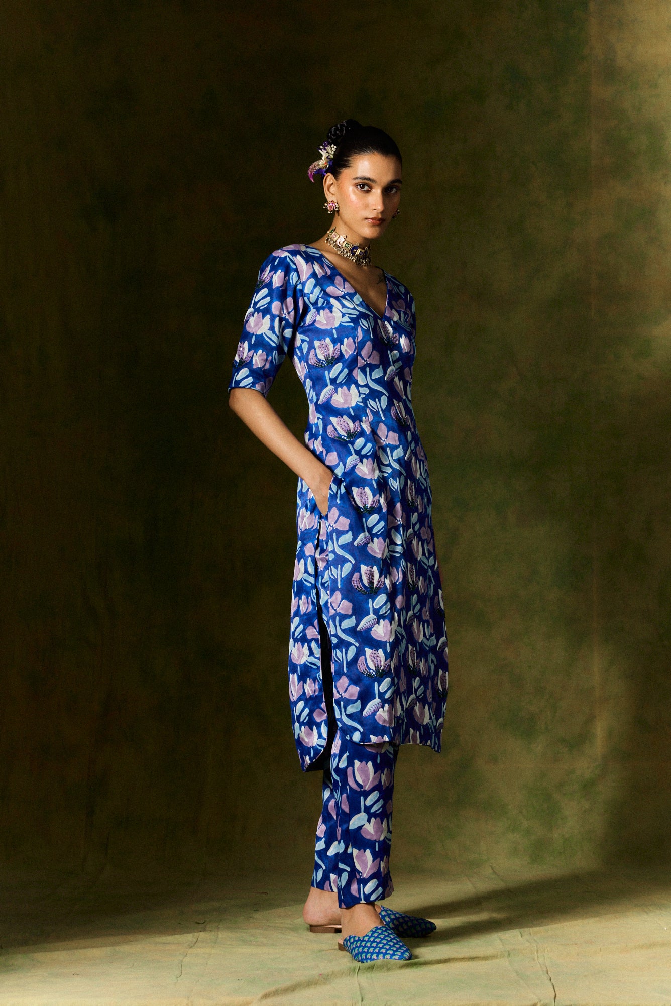 Neelam Silk Kurta Set