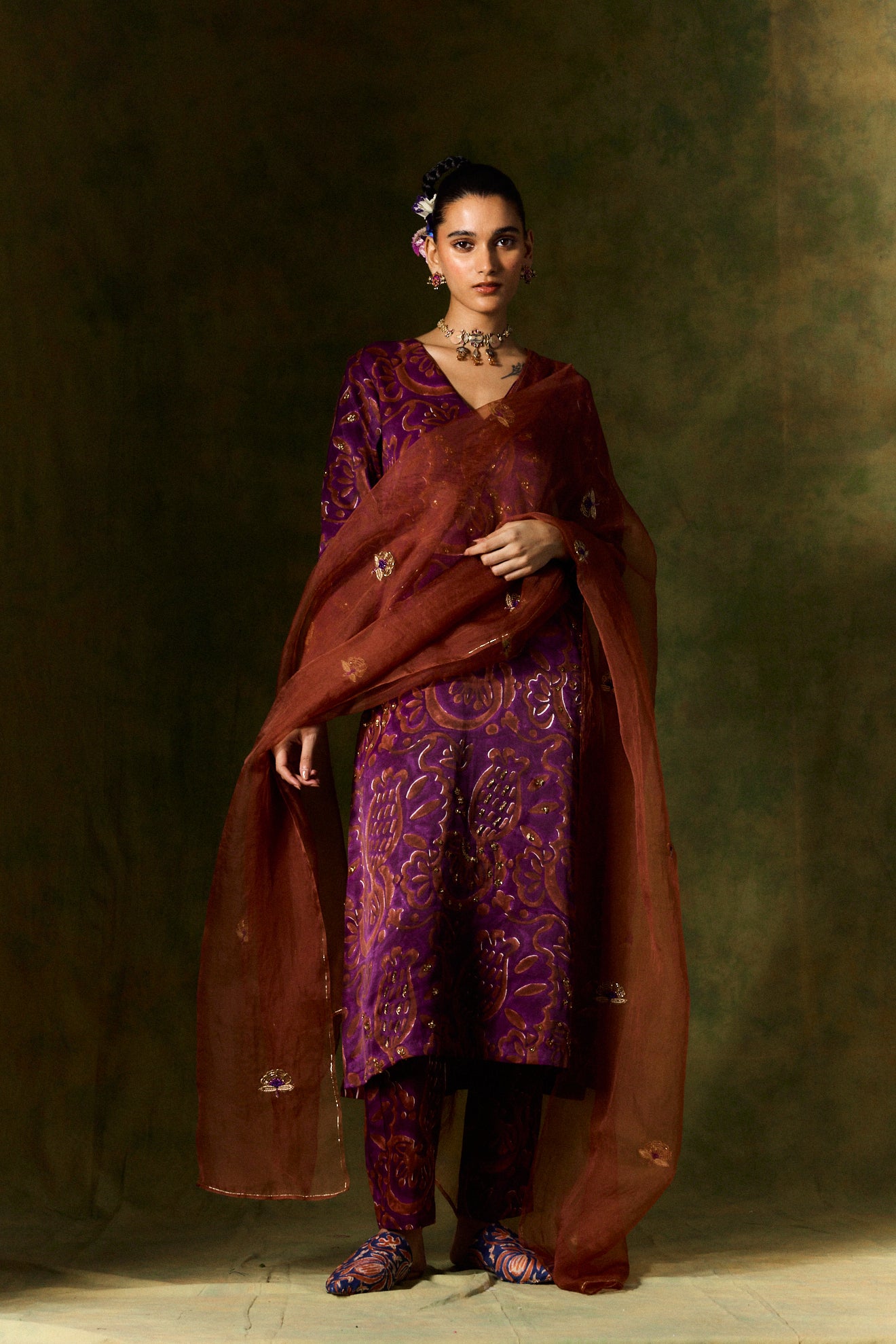 Saanjh Organza Silk Dupatta
