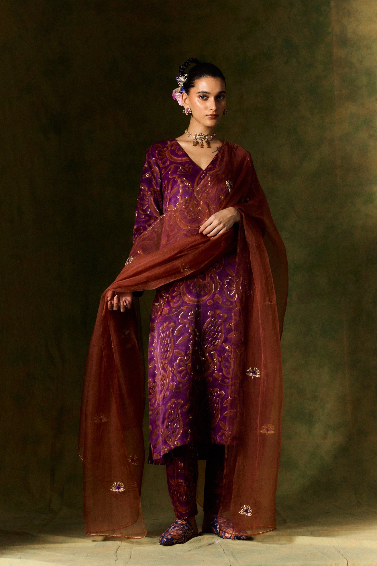 Saanjh Silk Kurta Set + Dupatta