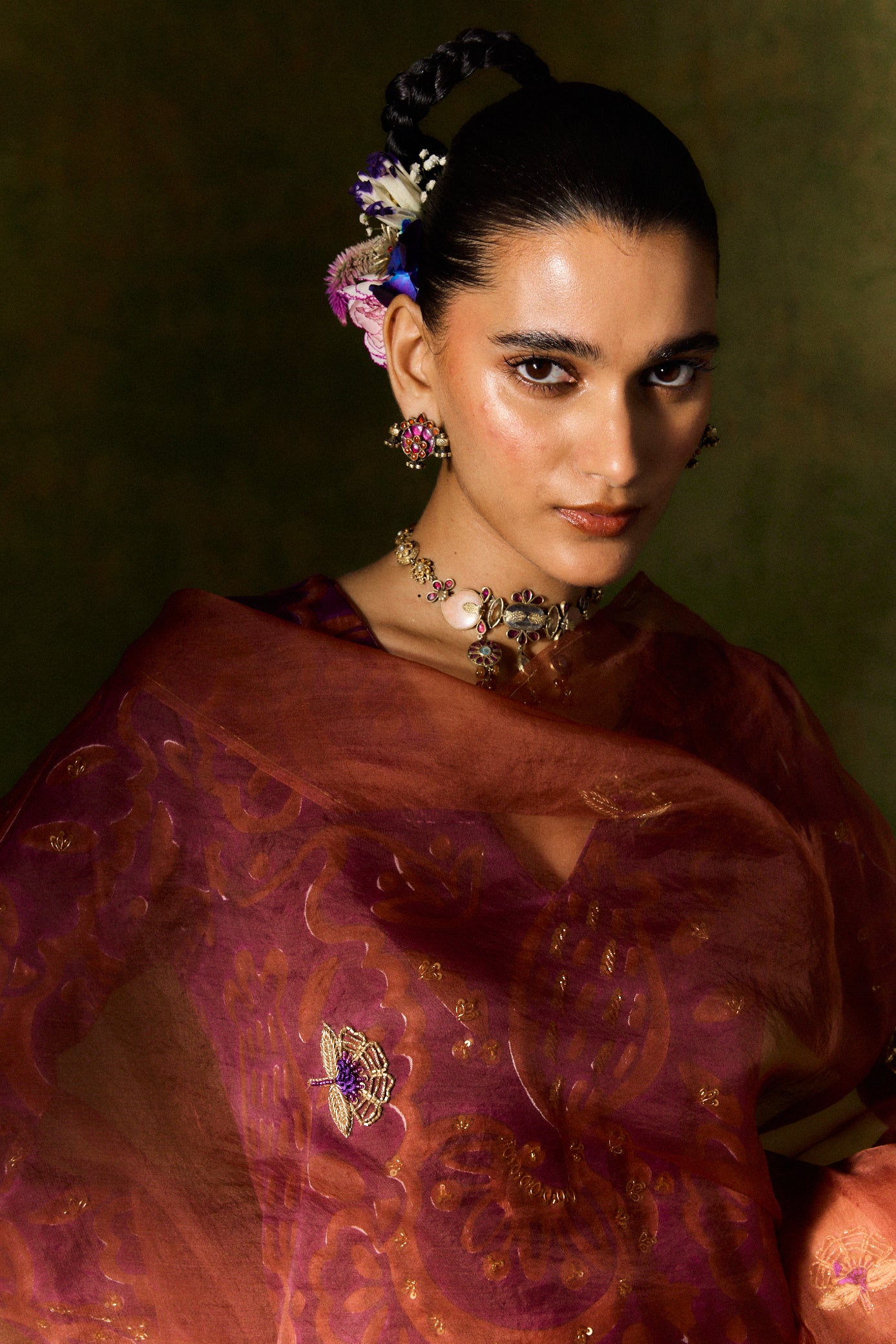 Saanjh Organza Silk Dupatta