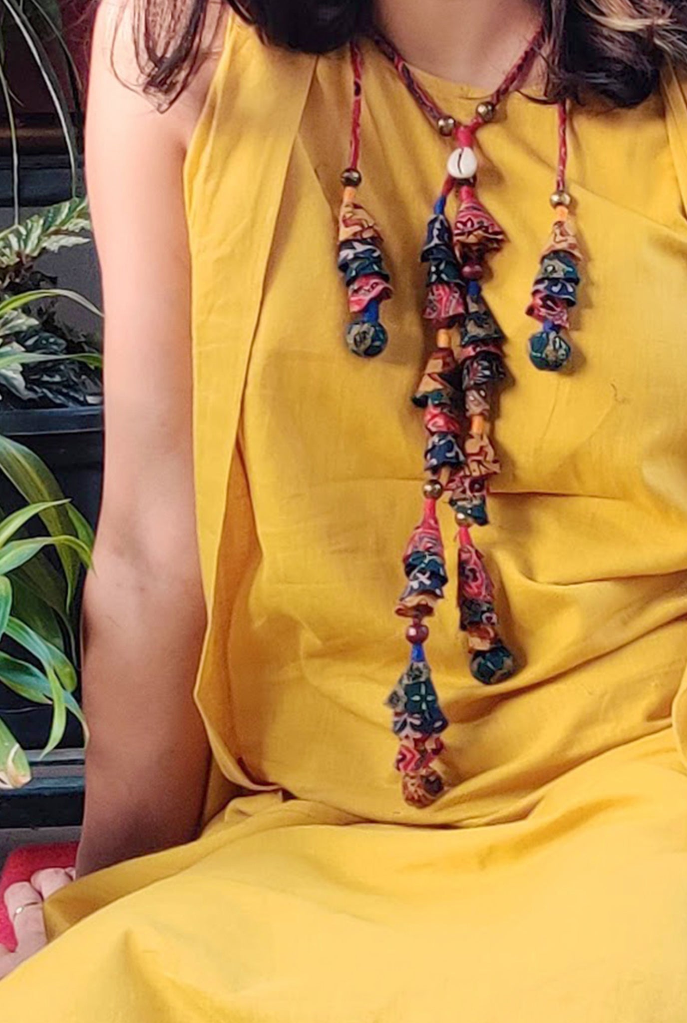 Ajrakh Beach Neckpiece